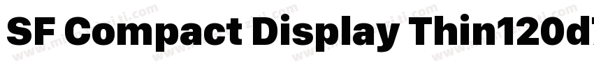 SF Compact Display Thin120d7e1字体转换